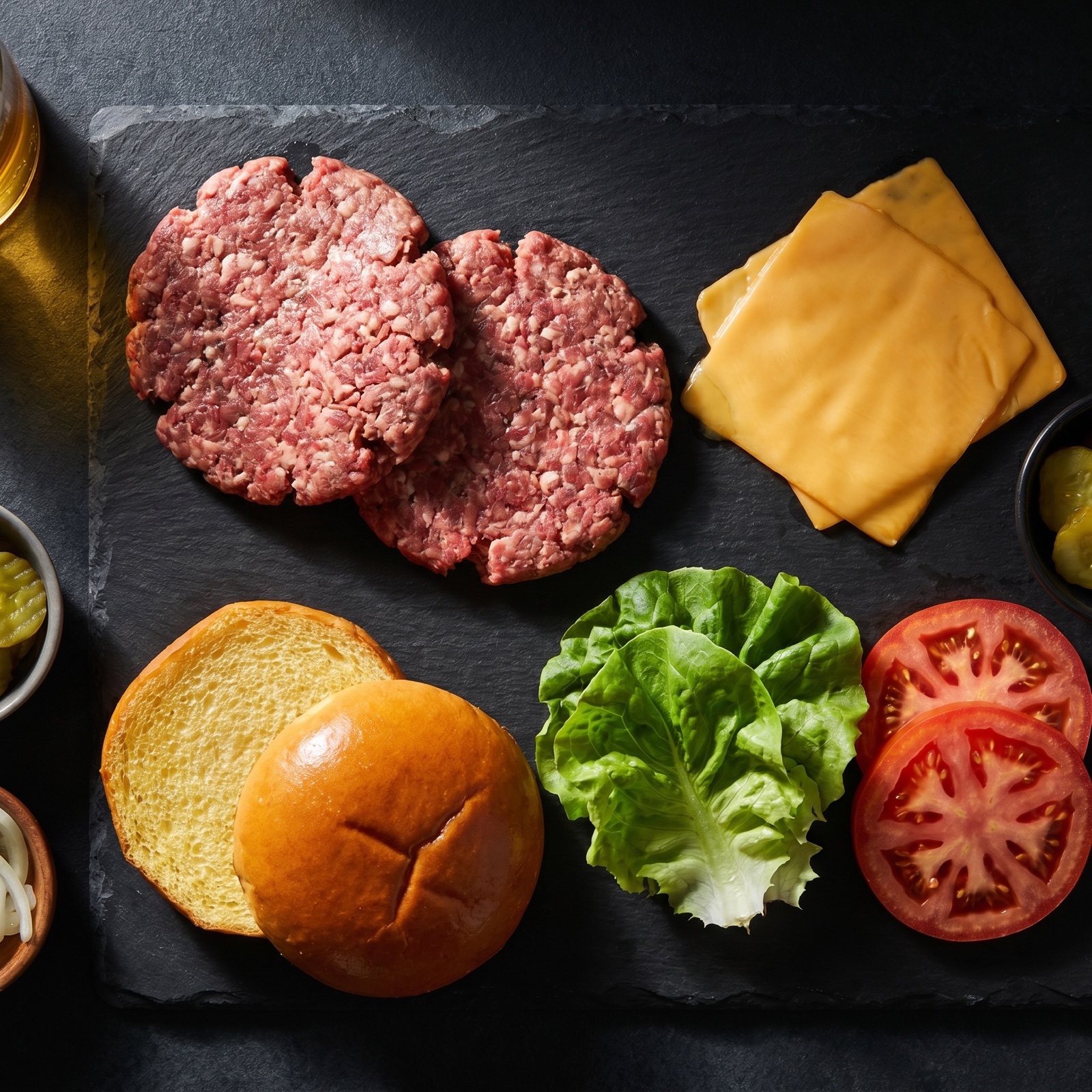 Ingredientes do burger